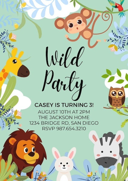 Wild Party Invite